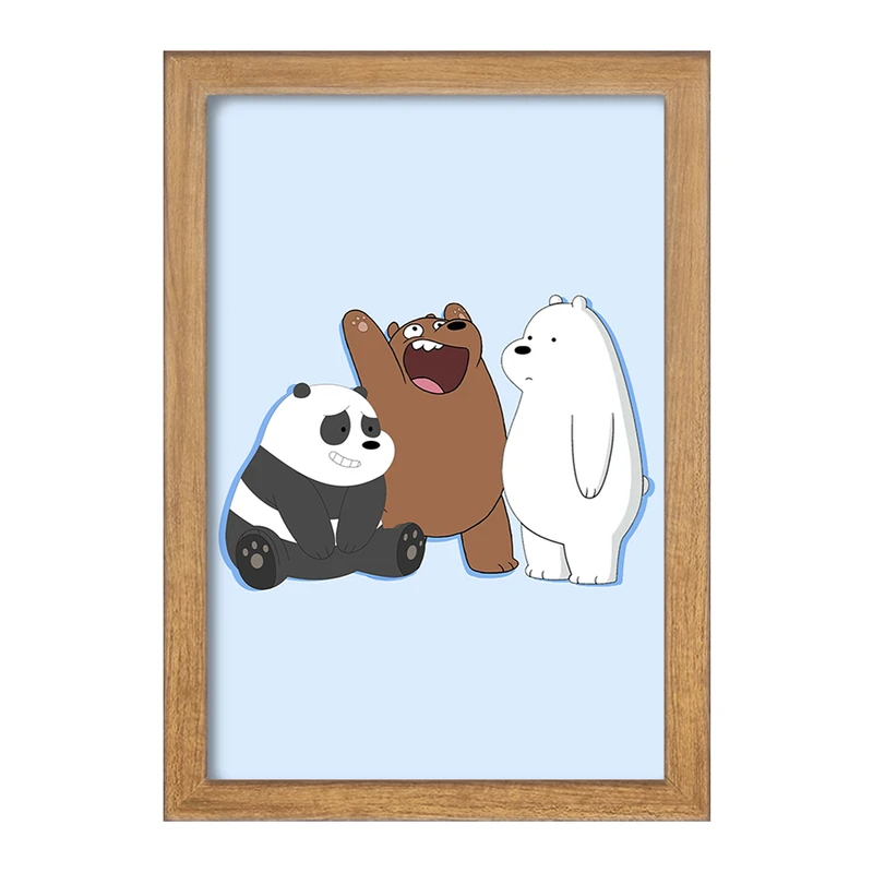 تابلو خندالو مدل انیمیشن سه خرس کله پوک کد 27649