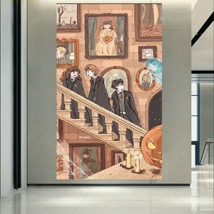 تابلو بوم طرح هری پاتر مدل هاگوارتز کد AR3380