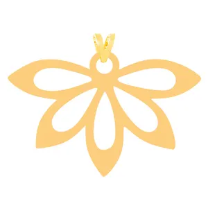 آویز گردنبند طلا 18 عیار زنانه کرابو مدل گلKr31552