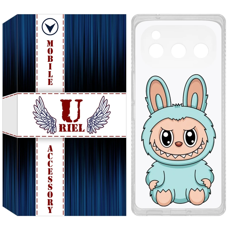 کاور یوریل مدل Clear کد 144 طرح لبوبو Labubu مناسب برای گوشی موبایل داریا Bond