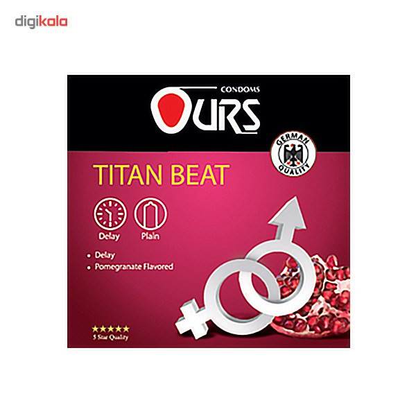کاندوم اورز مدل Titan Beat بسته 3 عددی