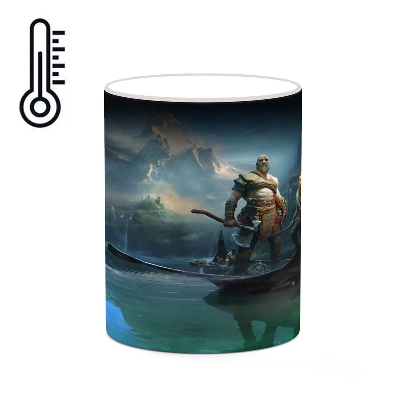 ماگ حرارتی کاکتی طرح گاد آف وار God Of War مدل mgh41029