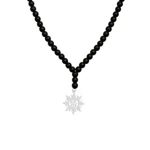 گردنبند نقره زنانه هایکا مدل خورشیدو حرف Z کد  n.ha1-834