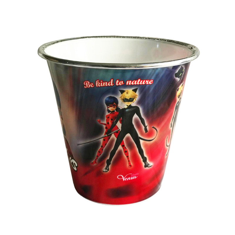 سطل زباله اتاق کودک ونوس پلاستیک مدل دختر کفش دوزکی کد 201