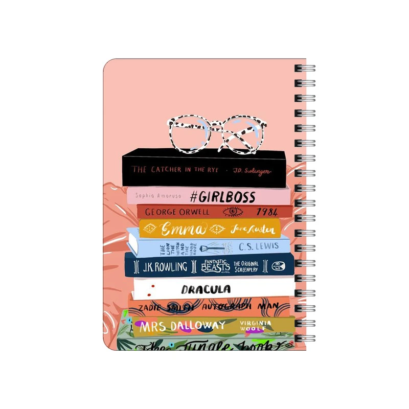 دفترچه یادداشت بامبیلیپ مدل چوبی طرح کتاب و عینک کد 4987119