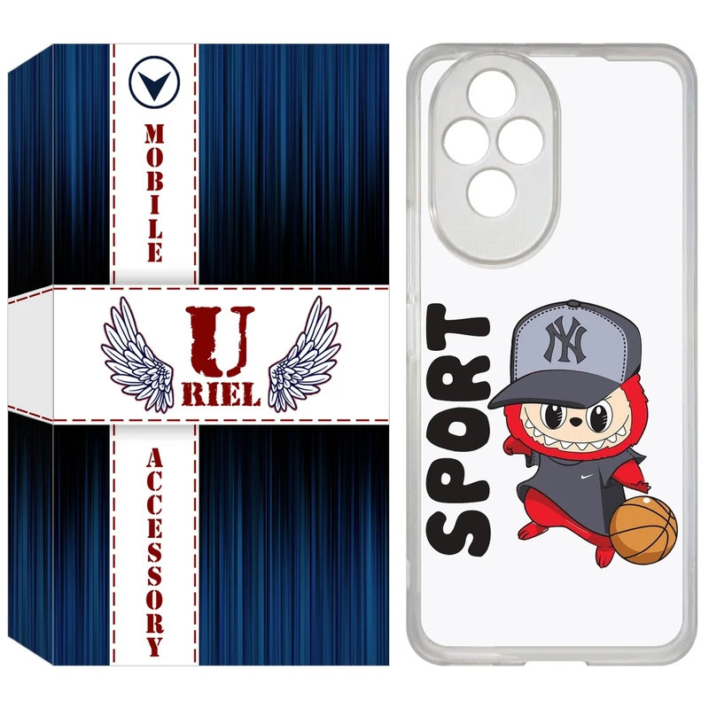 کاور یوریل مدل Clear کد 148 طرح لبوبو Labubu مناسب برای گوشی موبایل آنر 200