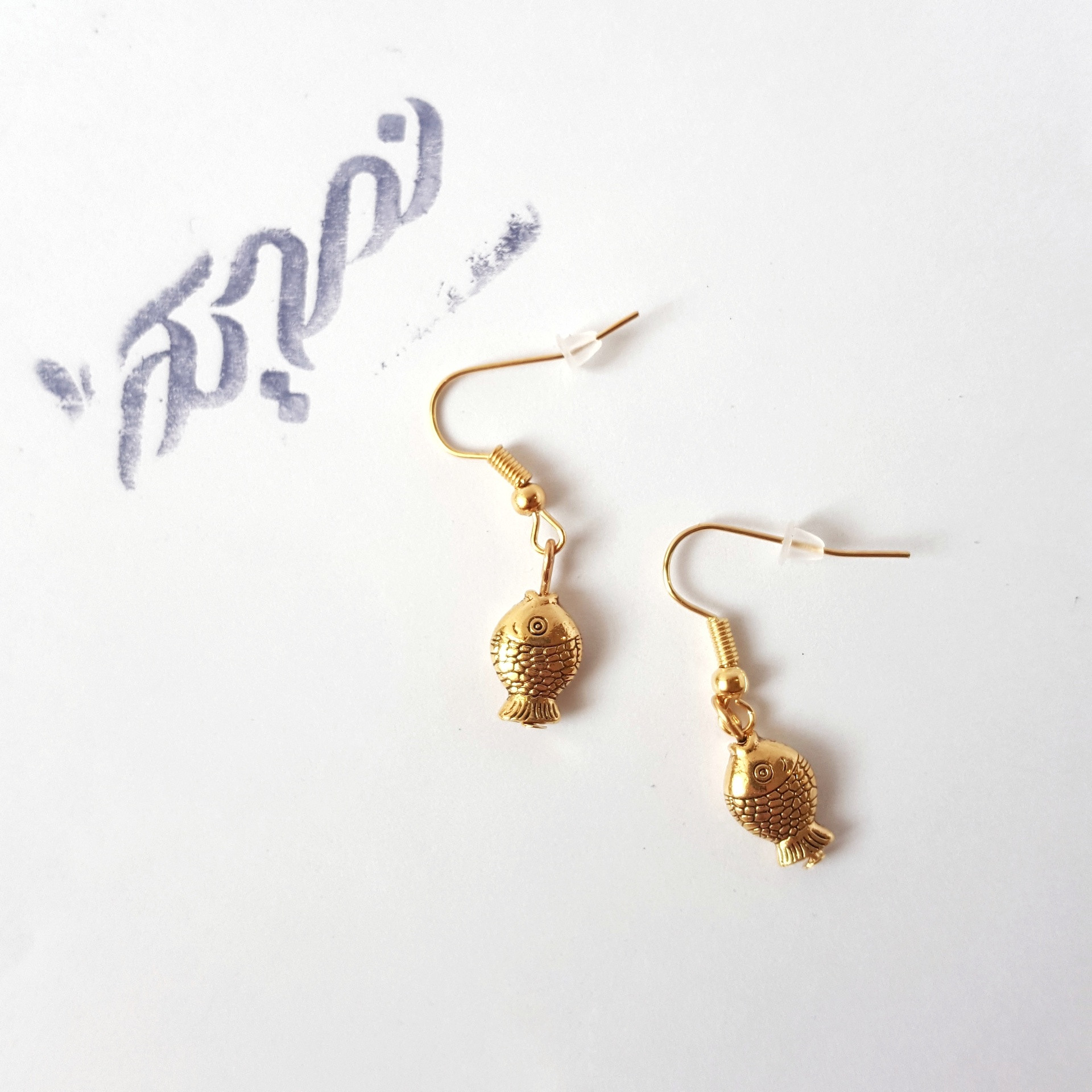 گوشواره دخترانه نمدیکا طرح ماهی مدل اسفند گوشواره دخترانه نمدیکا طرح ماهی مدل اسفند