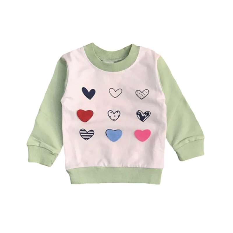 سویشرت دخترانه مدل Heart