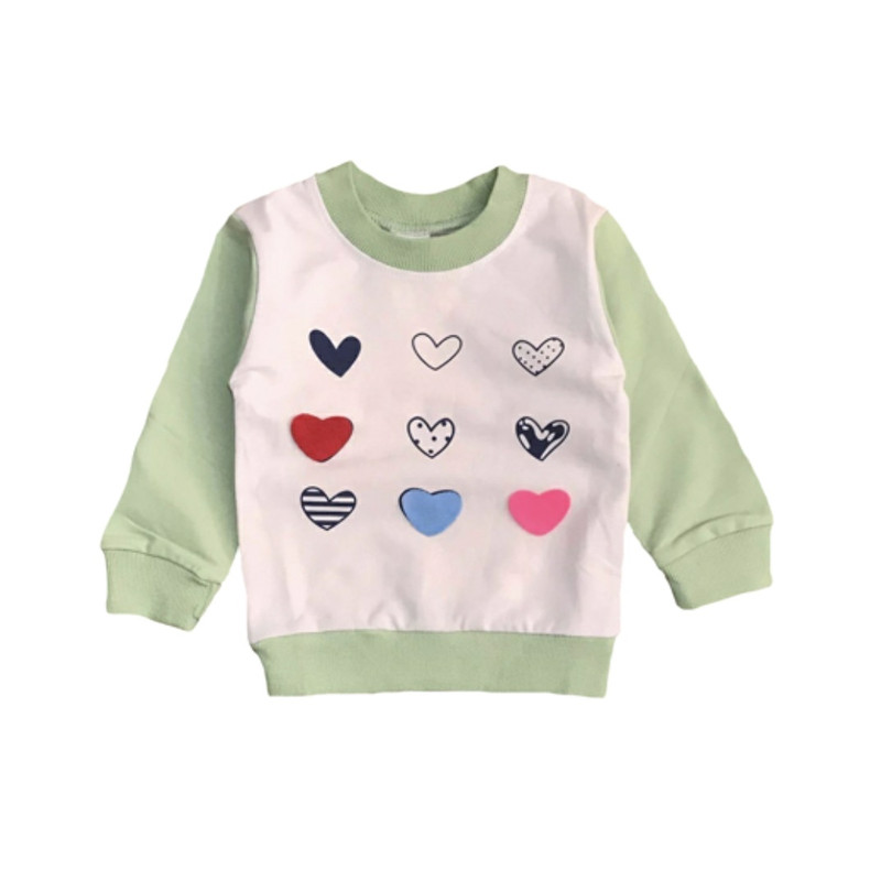 سویشرت دخترانه مدل Heart