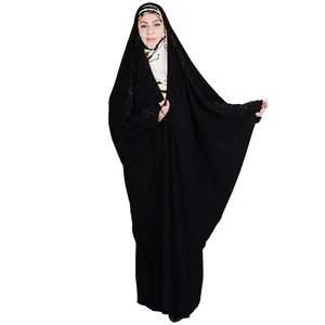 چادر عبایی مدل نگین دار کرپ اطلس کد 5224