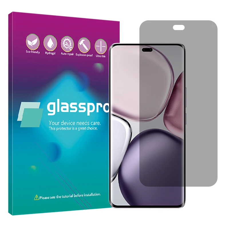 محافظ صفحه نمایش حریم شخصی گلس پرو مدل هیدروژلی مناسب برای گوشی موبایل آنر X9c
