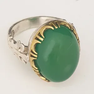 انگشتر نقره مردانه مدل شبکه زنی با عقیق 94943