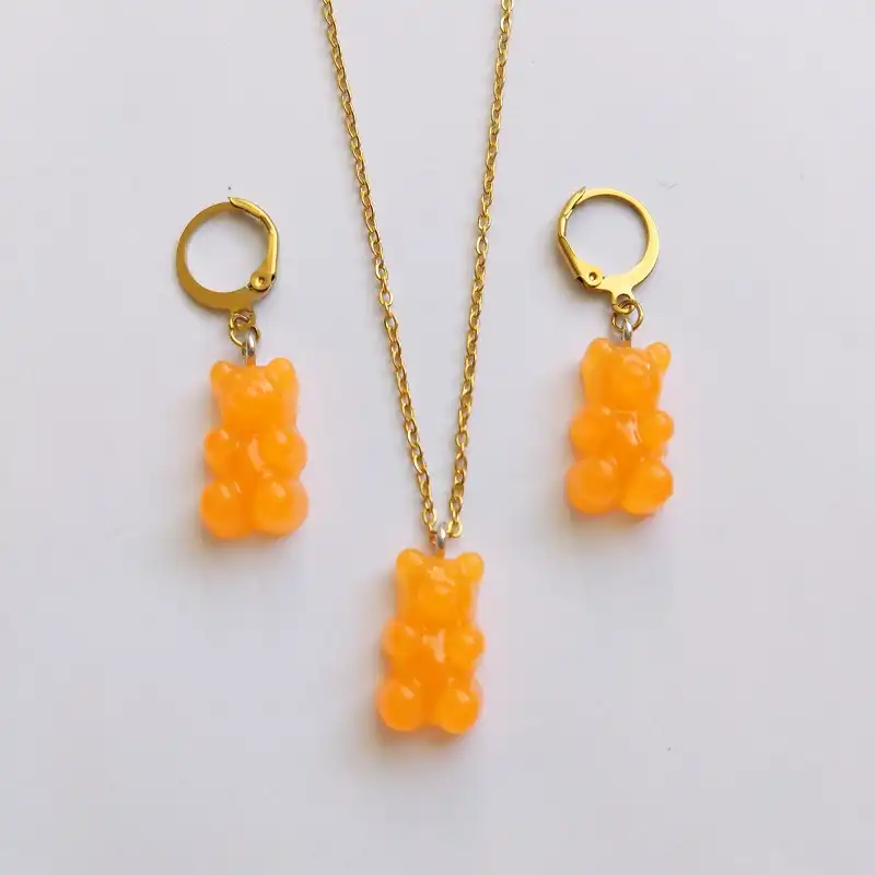 نیم ست زنانه مدل خرس پاستلی 100