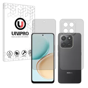 Unipro Star 4 model transparent screen protector suitable for Honor 400 Smart Mobile phone along with the back protector