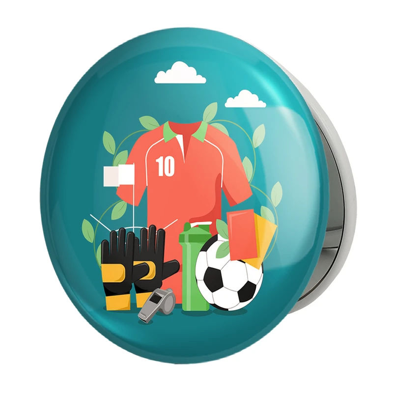 آینه جیبی خندالو طرح فوتبال Football مدل تاشو کد 25949 