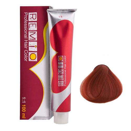 رنگ مو رمیو شماره 7/43 حجم 100 میلی لیتر رنگ مسی قهوه ای طلایی