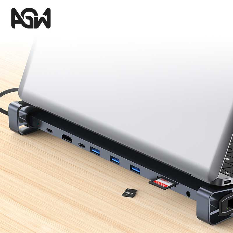 هاب 10 پورت  USB-C ای جی دبلیو مدل BYL-2212