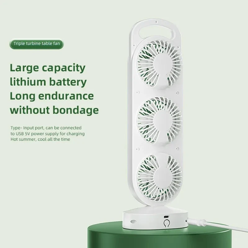 عکس شماره 5 : پنکه شارژی رومیزی مدل سه فن