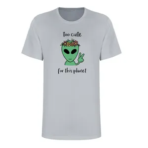 تی شرت آستین کوتاه زنانه مدل آدم فضایی کد K259 T