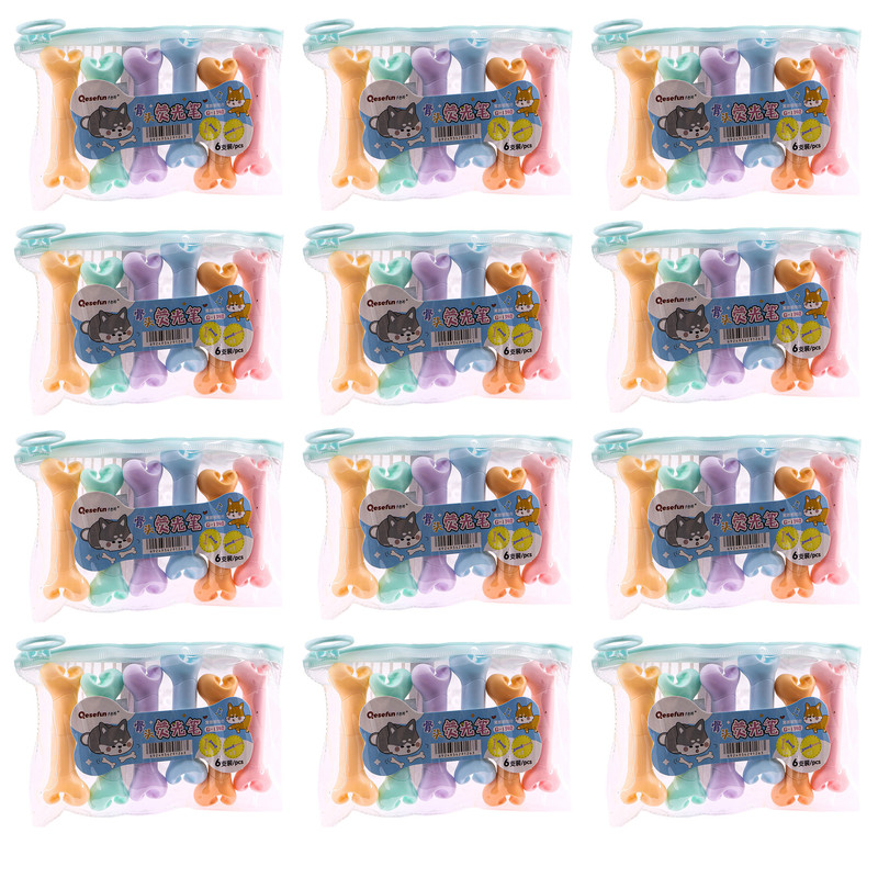 ماژیک علامت گذار مدل QESEFUN طرح استخوان مجموعه 12 عددی