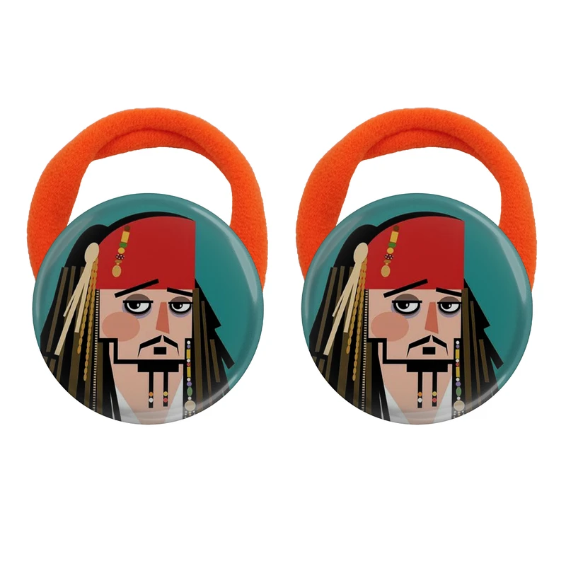 کش مو زنانه مدل دزدان دریایی کارائیب کاپیتان جک اسپارو کد S15125 بسته دو عددی