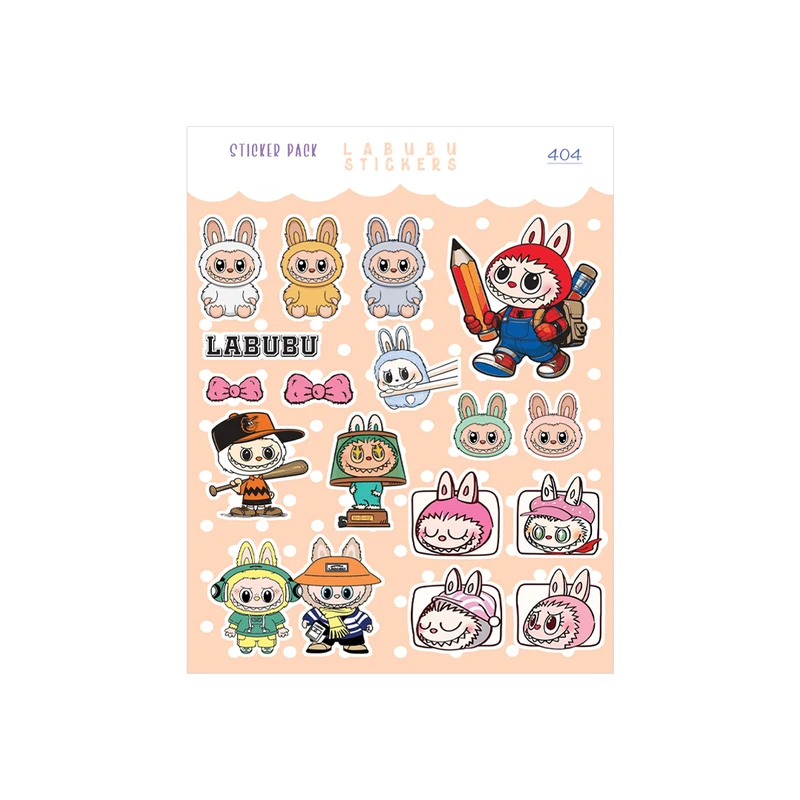 برچسب مدل لبوبو سری کاغذی کد ۴۰۴