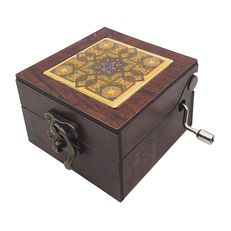 جعبه موزیکال طرح سنتی آینه دار کد JM-S13