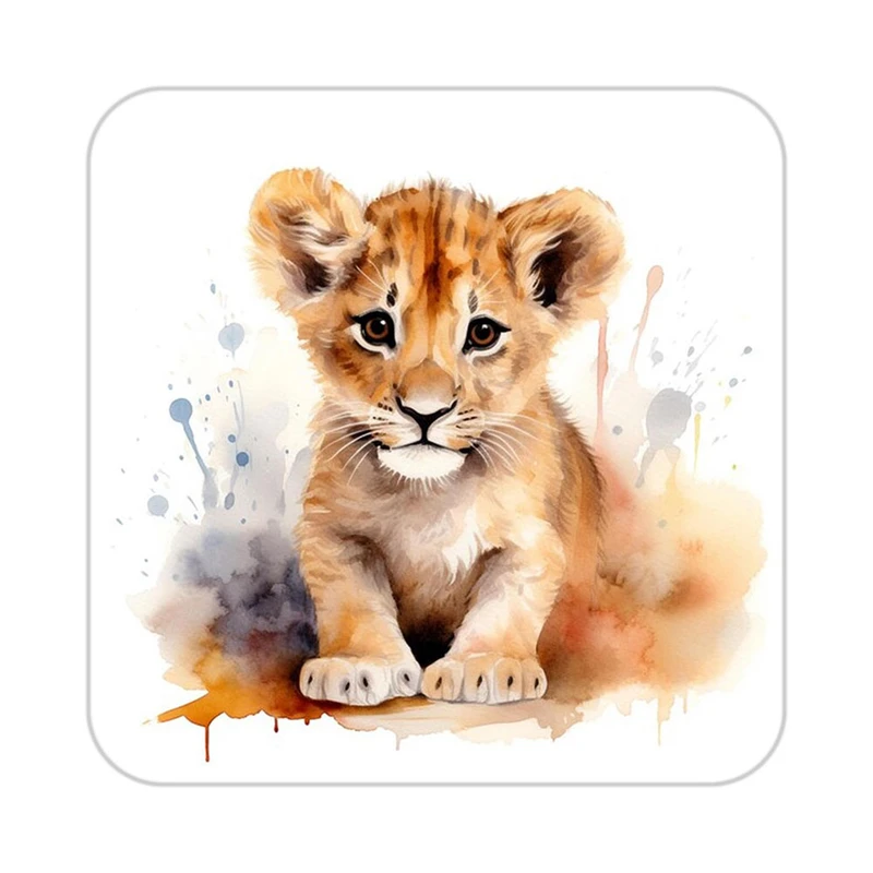 زیر لیوانی کاکتی طرح شیر مدل mp24308