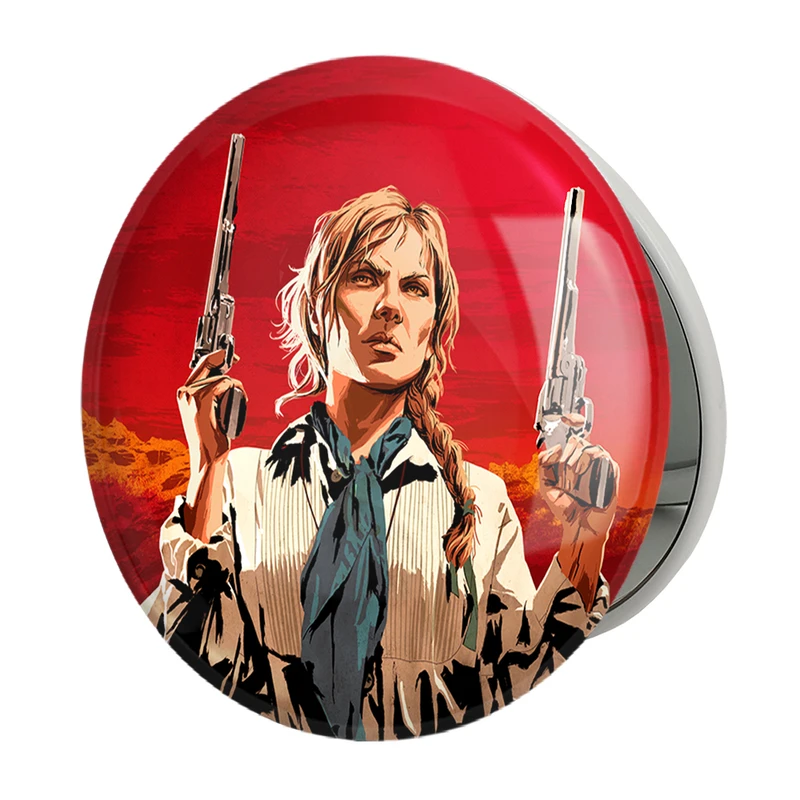 آینه جیبی خندالو طرح بازی رد دد Red Dead مدل تاشو کد 30123