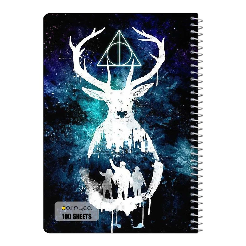 دفتر مشق 100 برگ سیمی کارنیکا طرح هری پاتر Harry Potter کد 43904