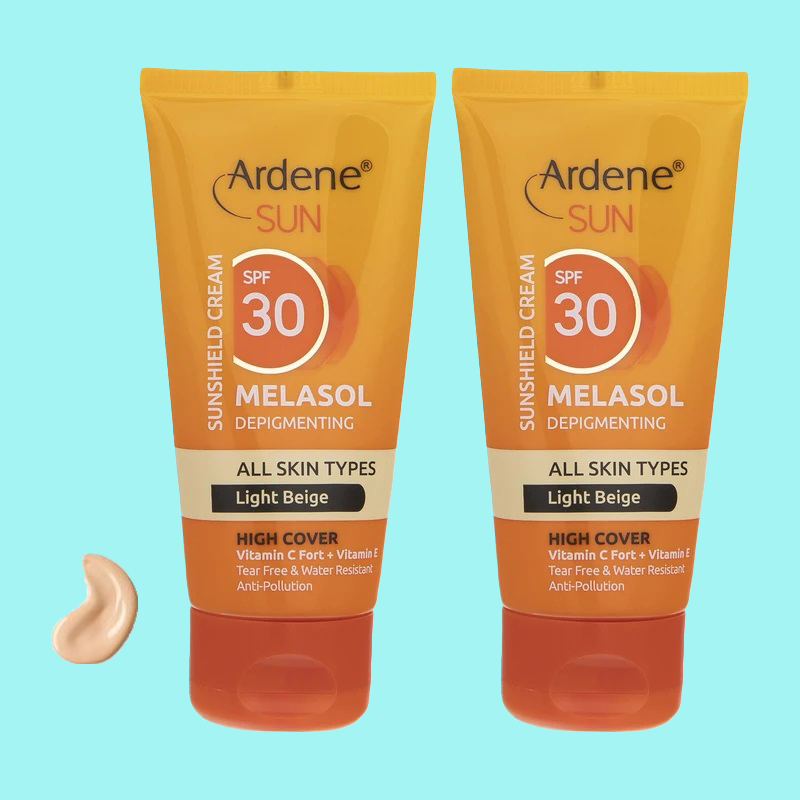 کرم ضد آفتاب رنگی آردن سان SPF 30 مدل DEPIGMENYING ‌محافظ UVA ،UVB، مناسب برای انواع پوست‌ حجم 50 میلی‌لیتر بسته 2 عددی