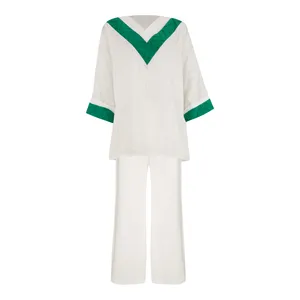 ست تونیک و شلوار زنانه السانا مدل هلوین کد 122721