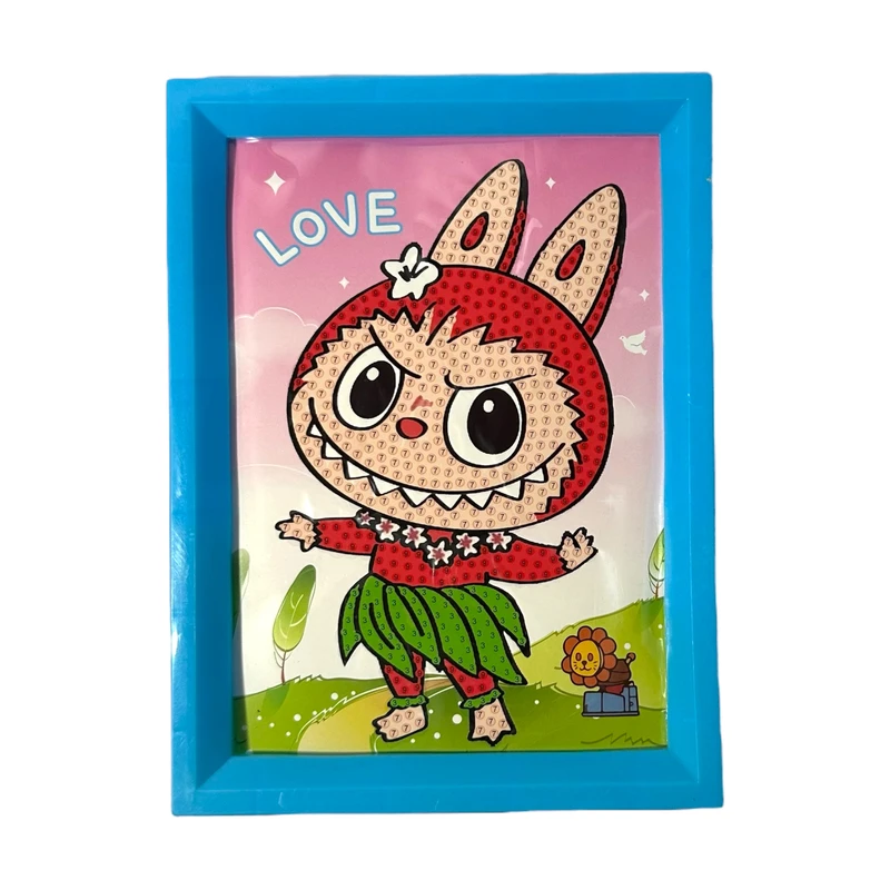 بازی آموزشی مدل ساخت تابلو نقاشی الماسی طرح لبوبو