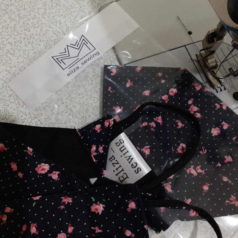 عکس شماره 3 : ماسک پارچه ای الیزاسوینگ مدل cotton_00 کد flower _00