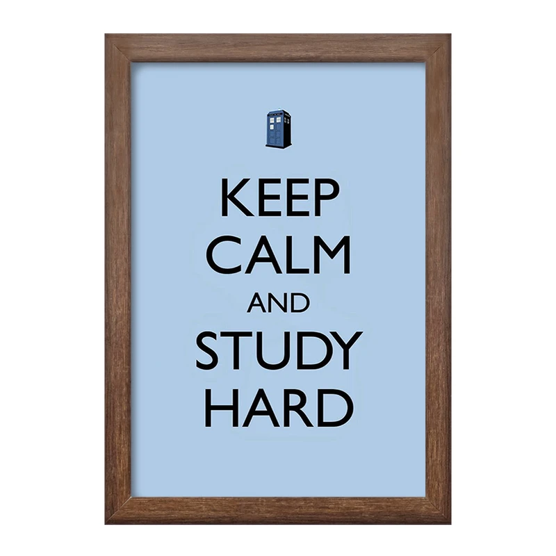 تابلو خندالو طرح Keep Calm And Study Hard کد F1061