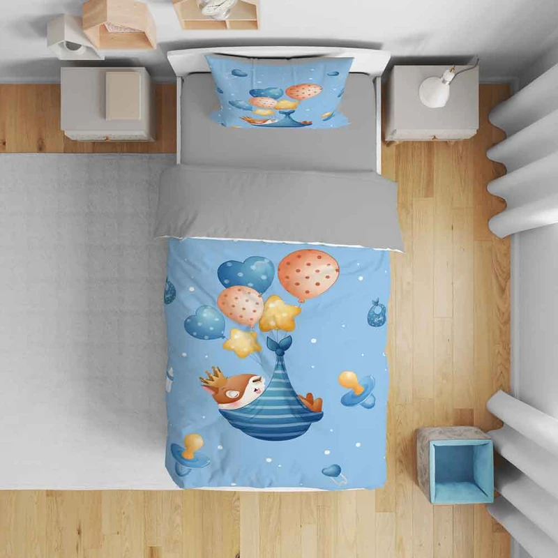 سرویس روتختی نوپه هوم مدل کارتونی T6042 یک نفره 5 تکه