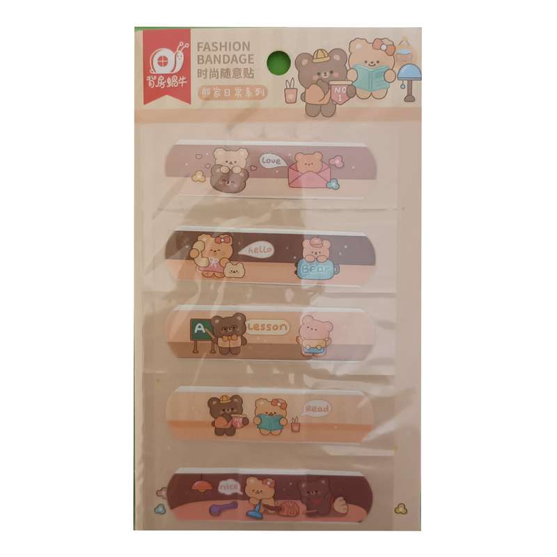 چسب زخم مدل تدی خرس کد FBB بسته 5 عددی