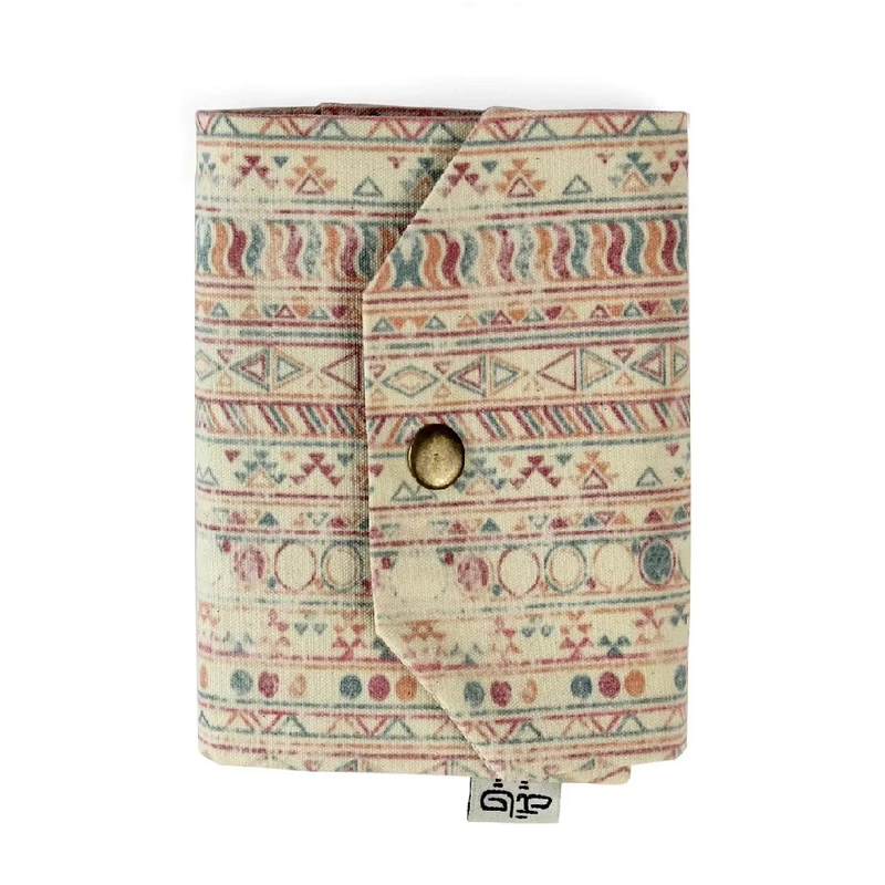 دفتر یادداشت 120 برگ چاپگ مدل پارچه‌ای ختایی