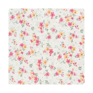 روکش لحاف کتان آدنو مدل گلی کد FI39 یک نفره سایز 220x160 سانتی‌متر