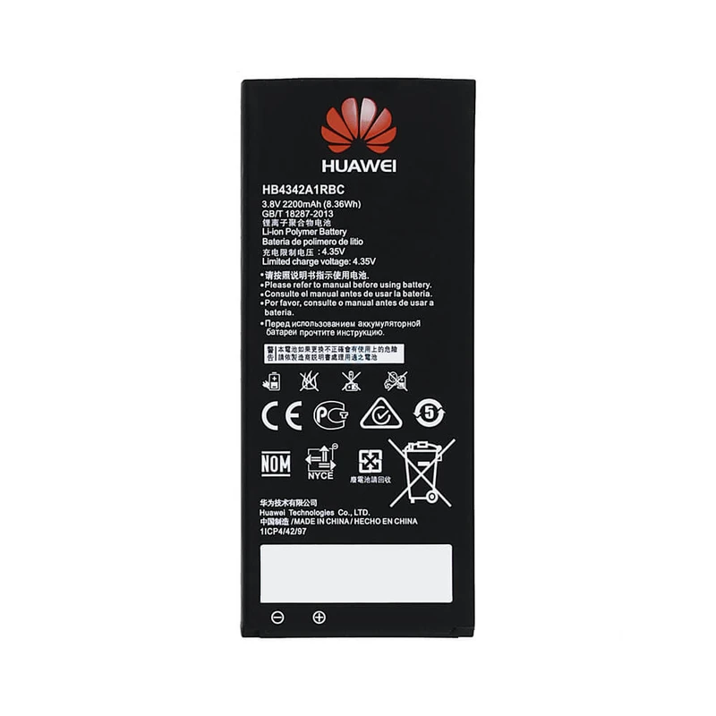باتری موبایل کد HB4342A1RBC ظرفیت 2200 میلی آمپر ساعت مناسب برای گوشی موبایل هوآوی Y5 II