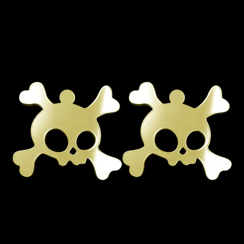 گوشواره طلا 18 عیار زنانه مدوپد مدل جمجمه کد GA1-15661