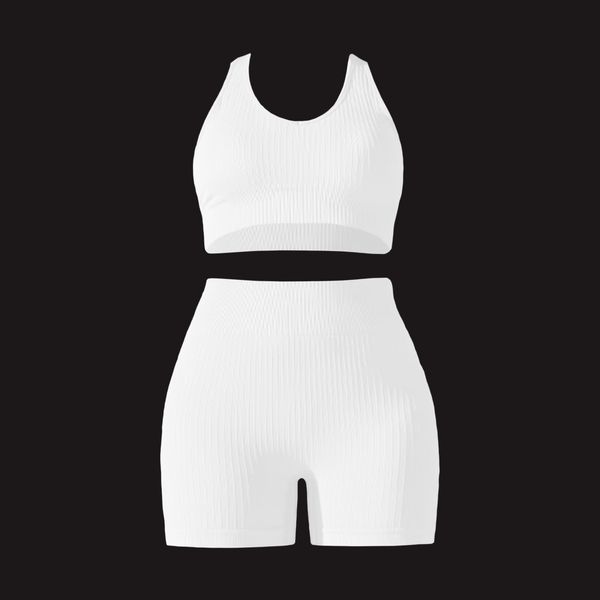 ست نیم تنه و شلوارک ورزشی زنانه مدل M5152