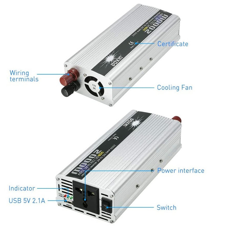 اینورتر خورشیدی داکسین مدل RS-122 ظرفیت 2000 وات