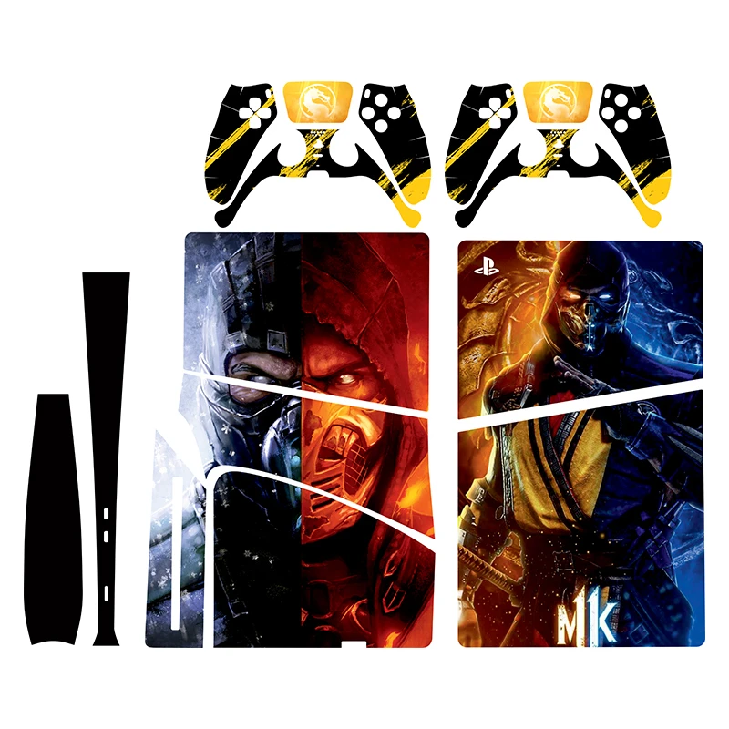  برچسب کنسول بازی پلی استیشن 5 اسلیم مدلmortal kombat 02 مجموعه 7 عددی 