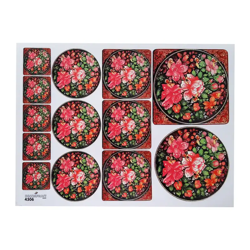 برچسب ترنسفر مدل گل مرغی 1