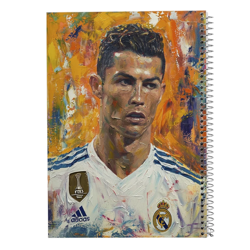 دفتر شطرنجی 50 برگ مدوپد مدل رونالدو ronaldo کد DF13473