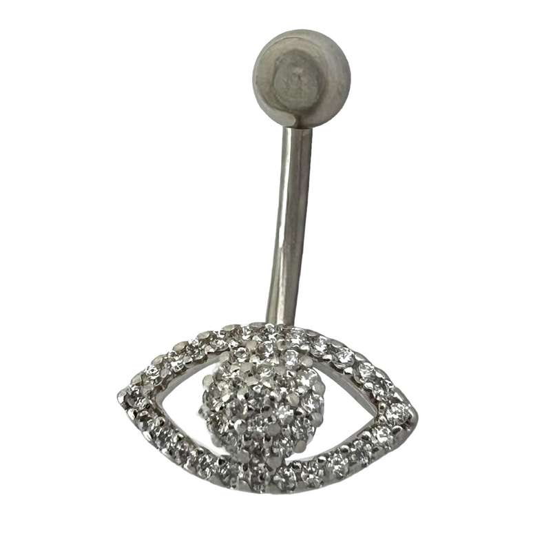 پیرسینگ ناف زنانه مدل چشم کد P4625 پیرسینگ ناف زنانه مدل چشم کد P4625