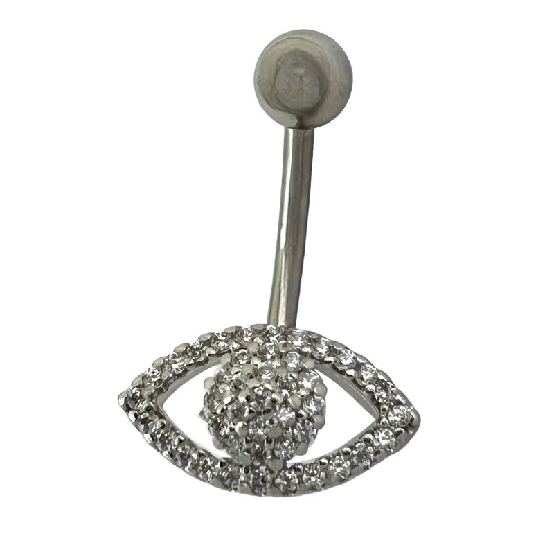 پیرسینگ ناف زنانه مدل چشم کد P4625 پیرسینگ ناف زنانه مدل چشم کد P4625