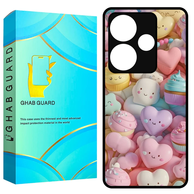 کاور قاب گارد طرح قلب مدل GF620 مناسب برای گوشی موبایل شیائومی Poco F6 5G / Redmi Turbo 3 5G