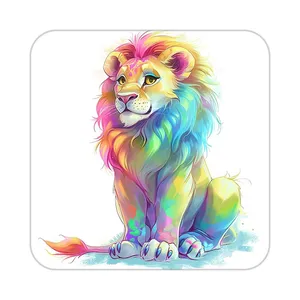 زیر لیوانی کاکتی طرح شیر مدل mp23875